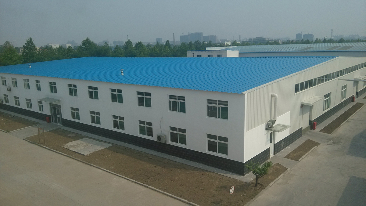 a vertical view of purelife new factory