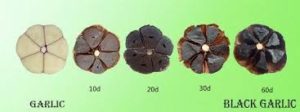 difference between raw garlic and black garlic