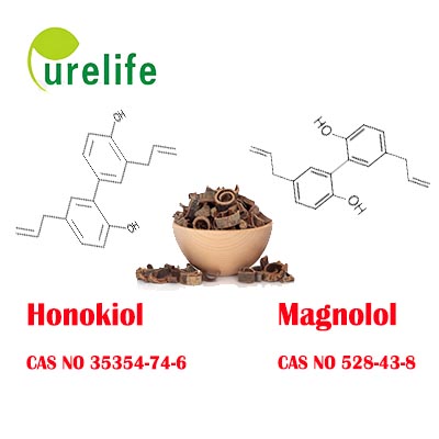 Magnolia bark extract,magnolol, honokiol,CAS: 35354-74-6,CAS : 528-43-8